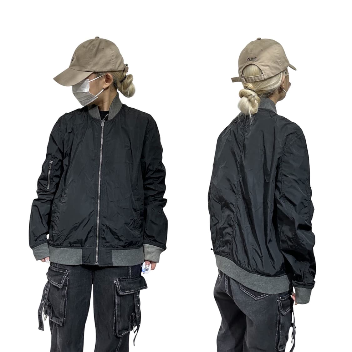 Gap y2k 와투케 블랙 블루종 자켓 M 상품이미지1