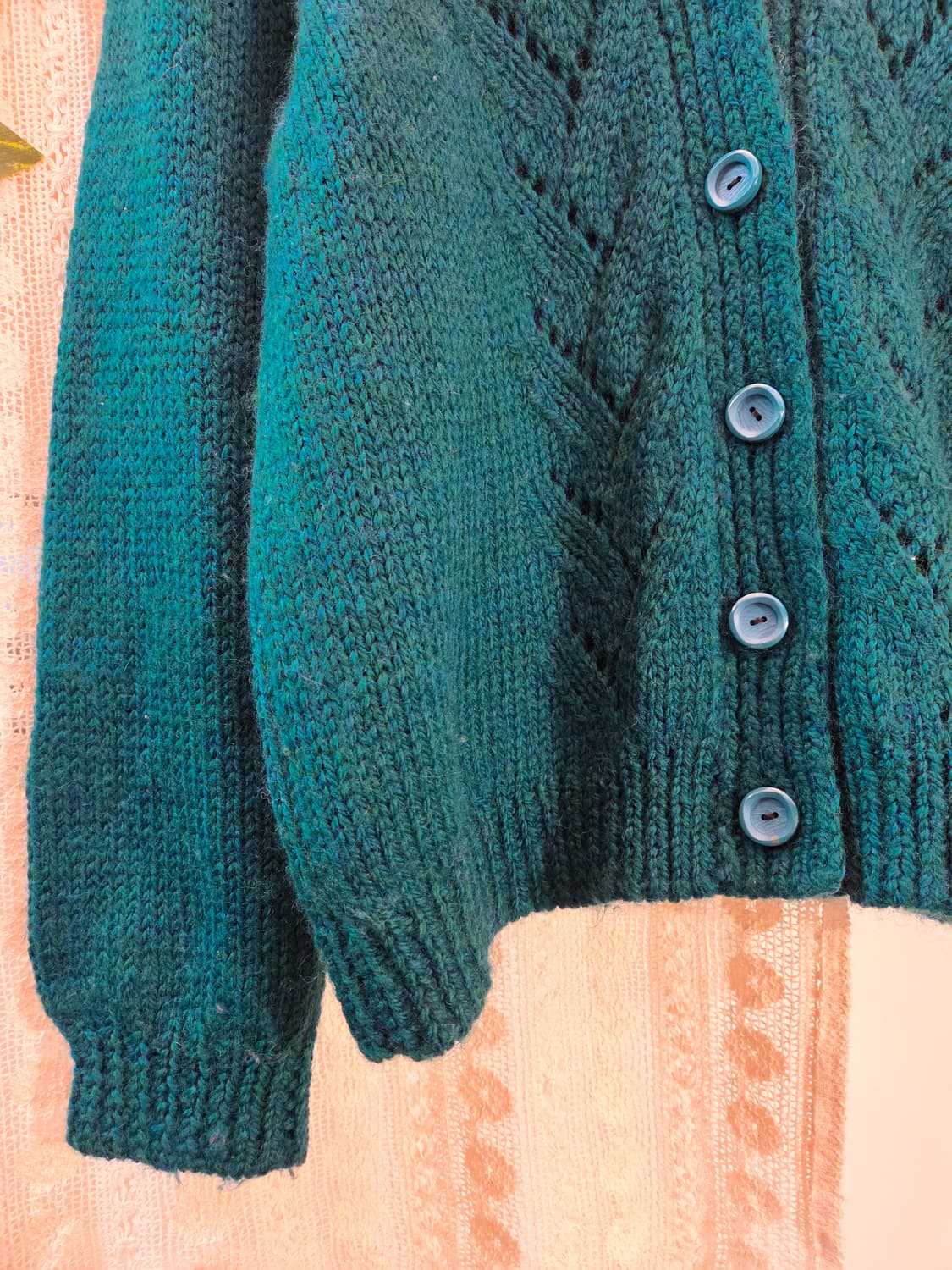 청록 보카시 가디건 상품이미지3