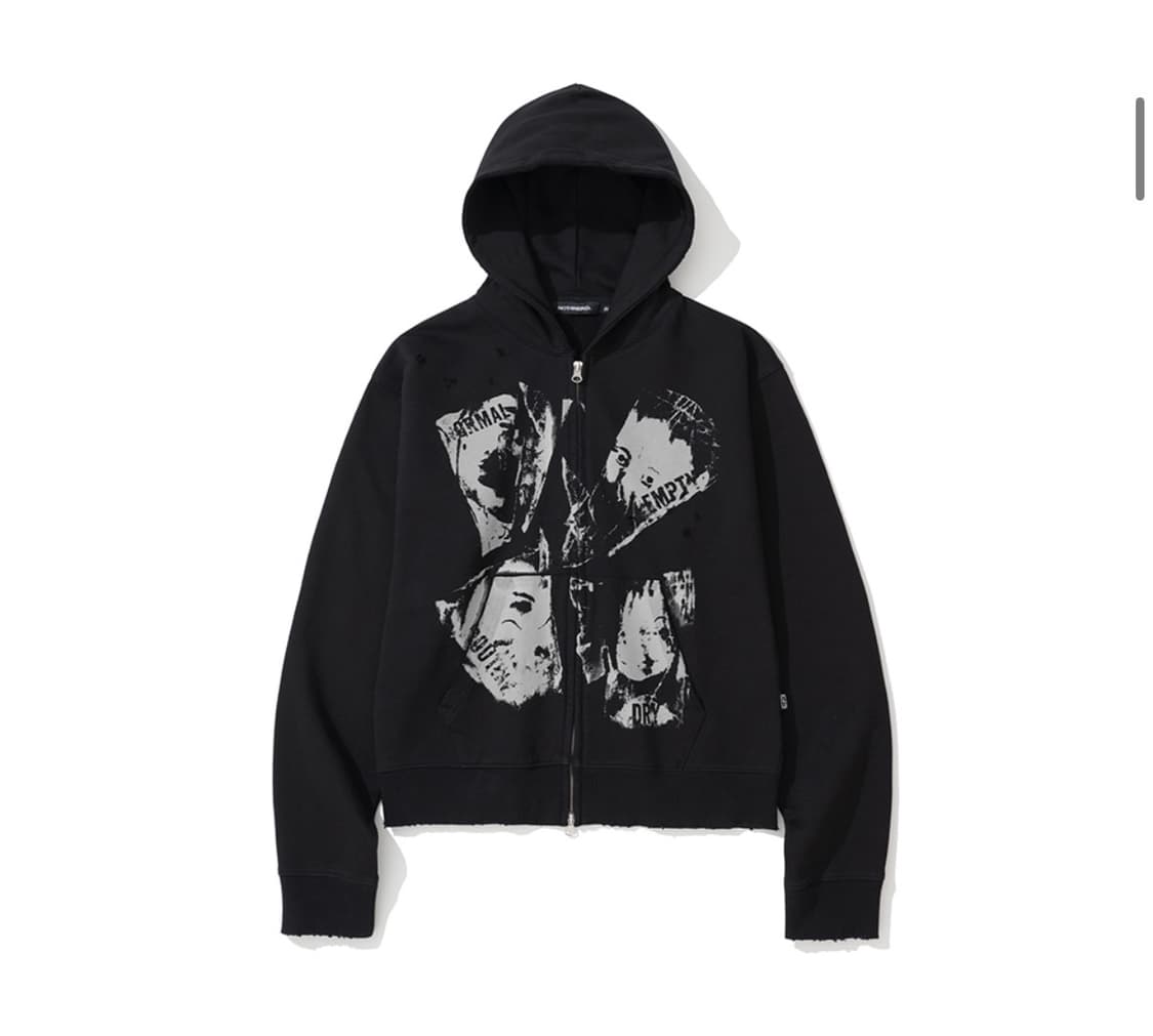 Routine Remains Slim Fit Hood Zip Up 상품이미지1