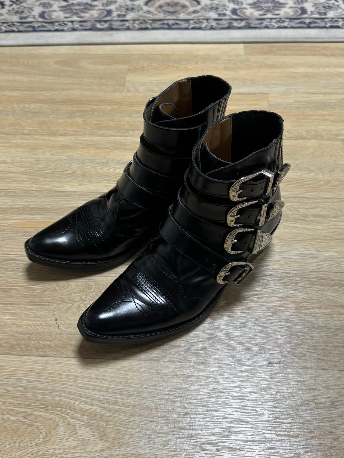 토가 풀라 블랙 카우보이 부츠  상품이미지2