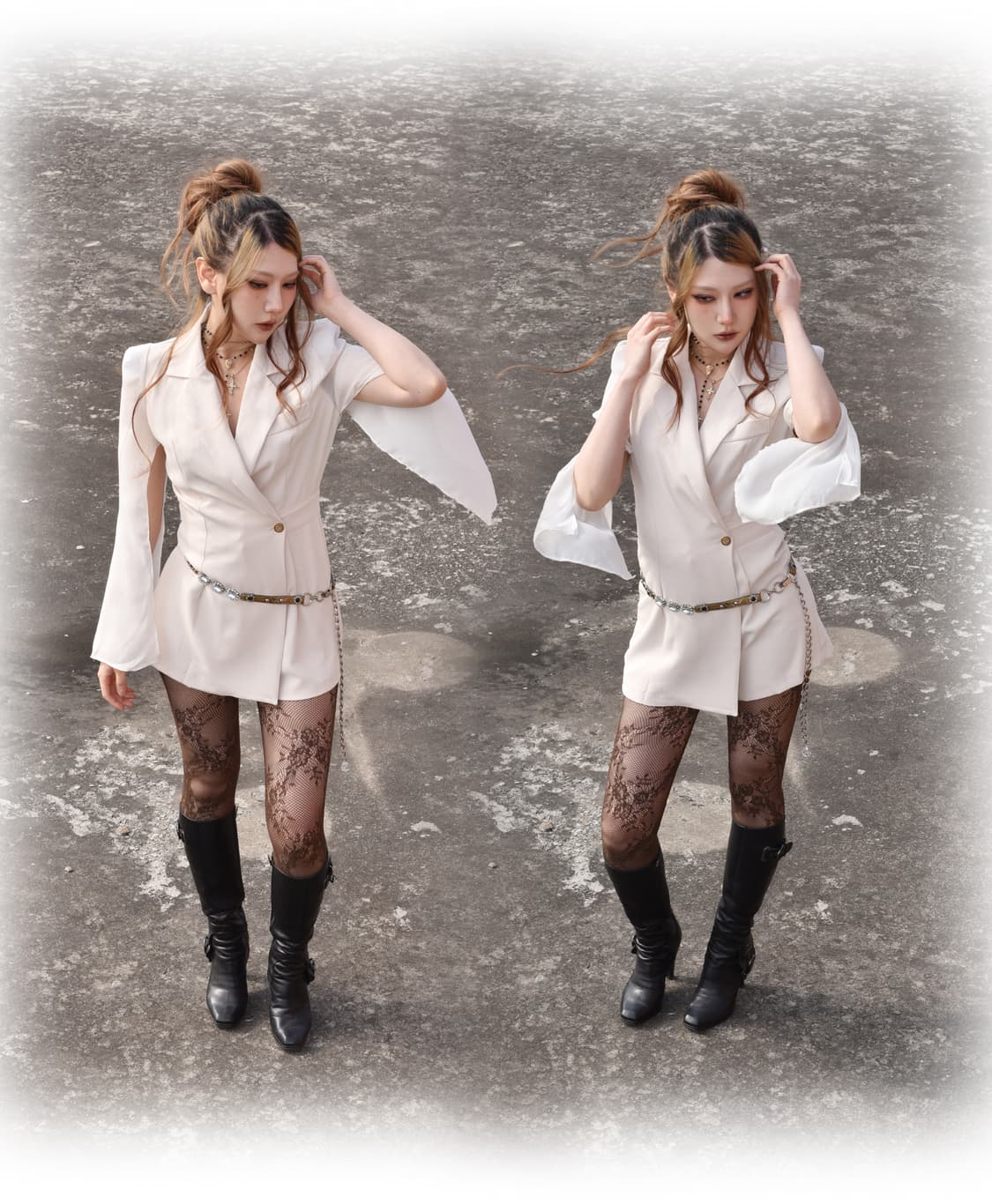 화이트 점프수트 상품이미지7