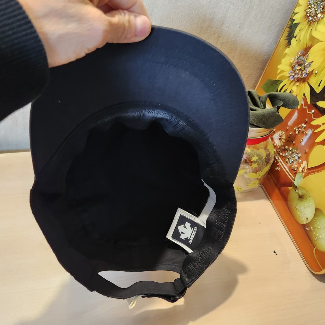 Descente 블랙 밀리터리 캡 | 테크 스트릿 무드 상품이미지5