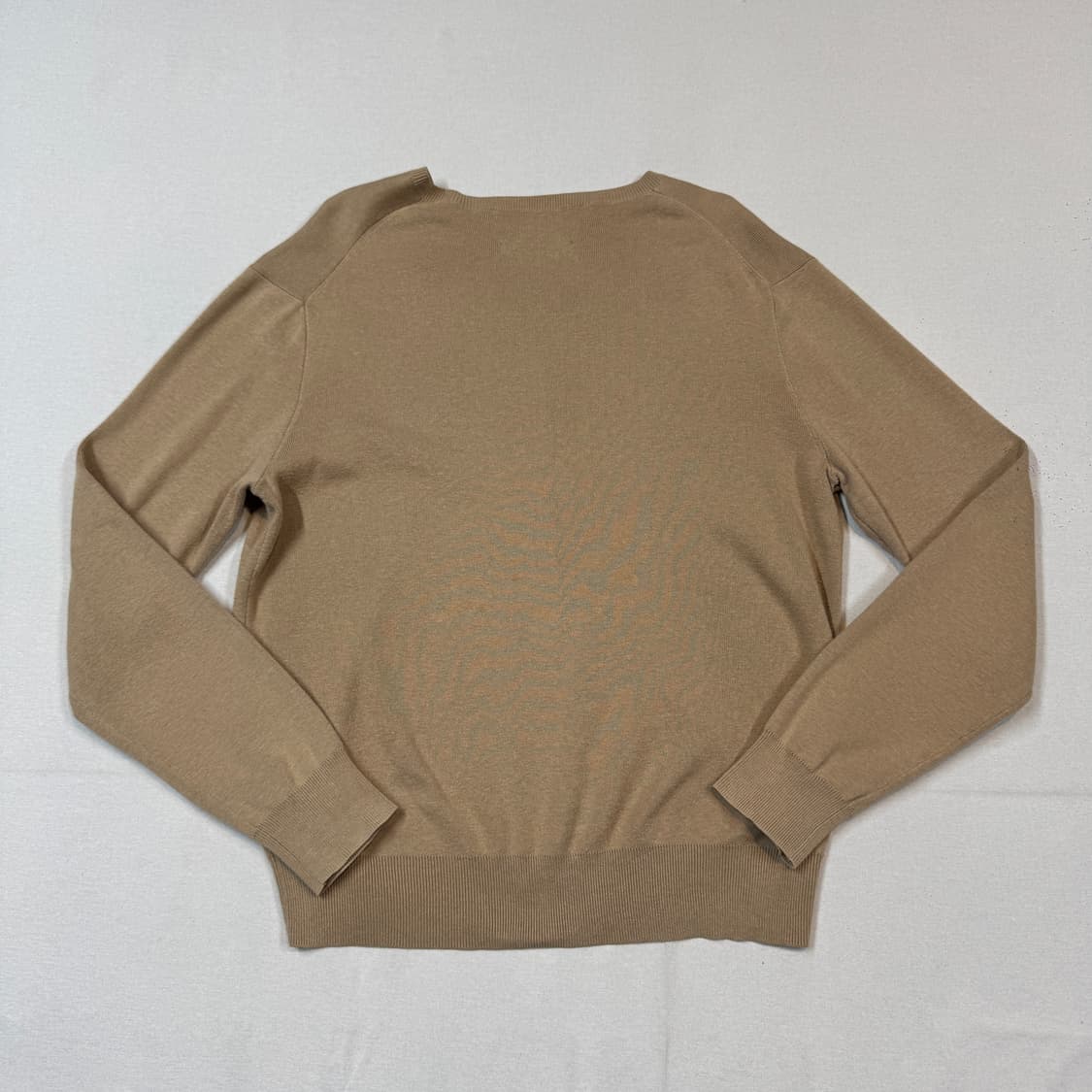 S) 폴로 랄프로렌 피마코튼 브라운 브이넥 니트 상품이미지5