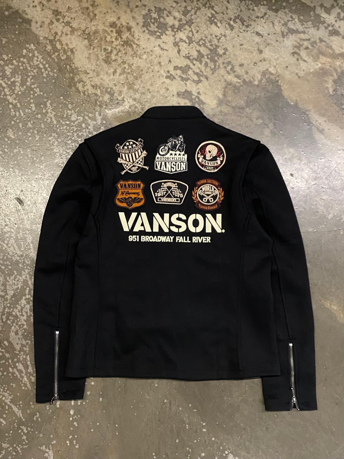 밴슨 패치 코튼 라이더자켓 L 상품이미지2