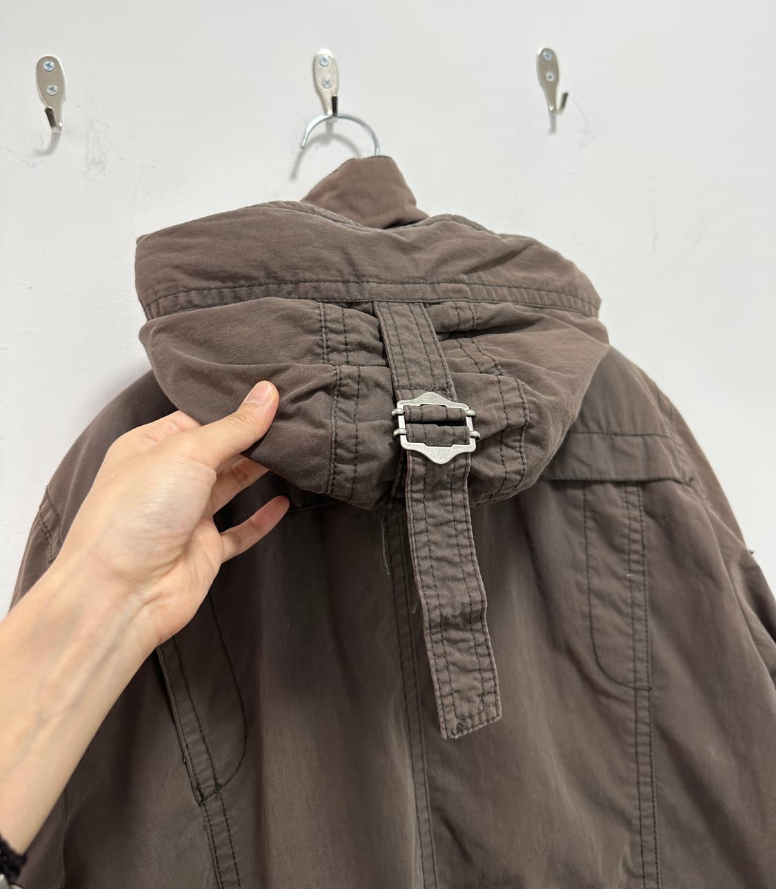 UGIZ grunge fade washed multi zip jacket 상품이미지9