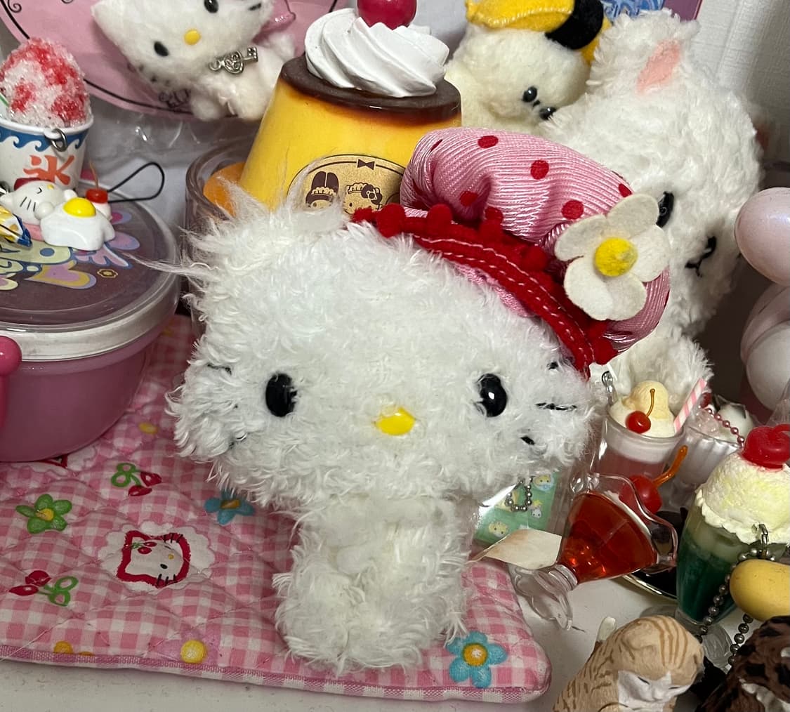 딸기잼 마스코트 챠미키티 인형 키링 고전 챠미 산리오 스트랩 갸루 상품이미지1