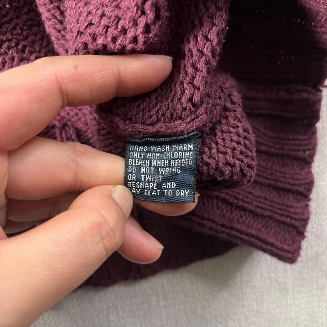 100 폴로랄프로렌 90s 와인 코튼 니트 상품이미지5