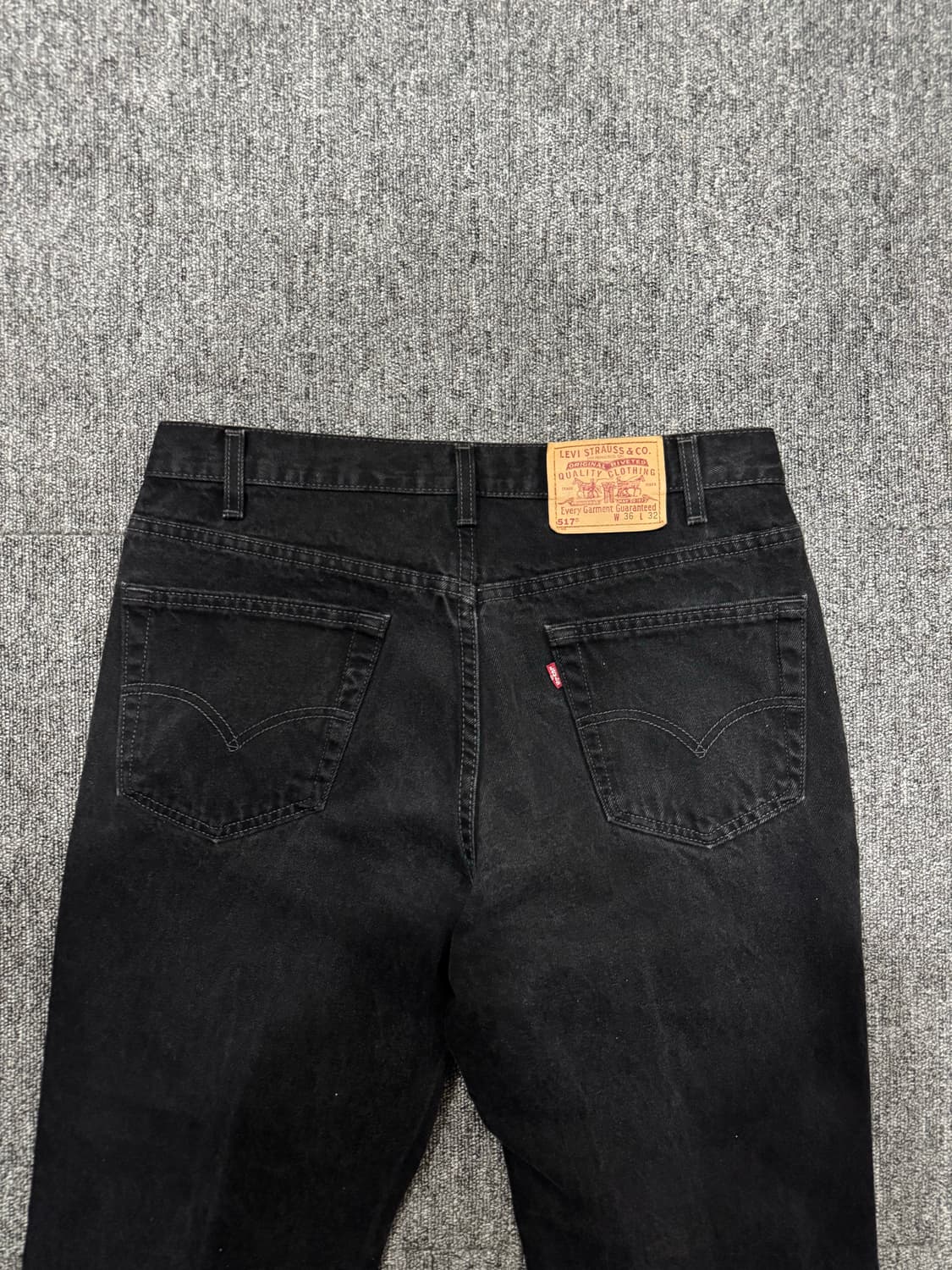 90s USA 리바이스 517 블랙 워시드 데님 36 상품이미지8