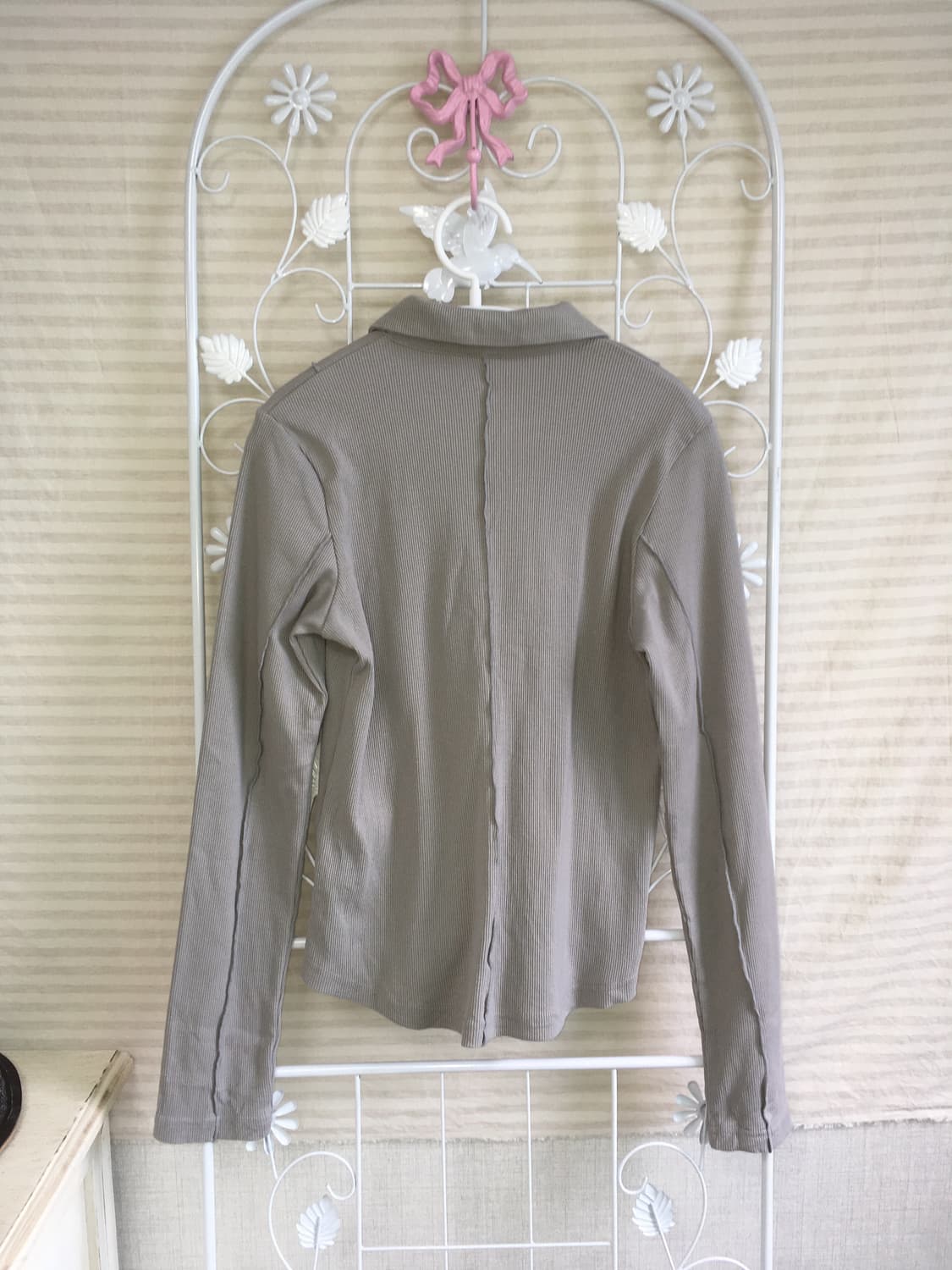 빈티지 그레이 카라 니트 y2k 스트릿 갸루 펑키 453 상품이미지2