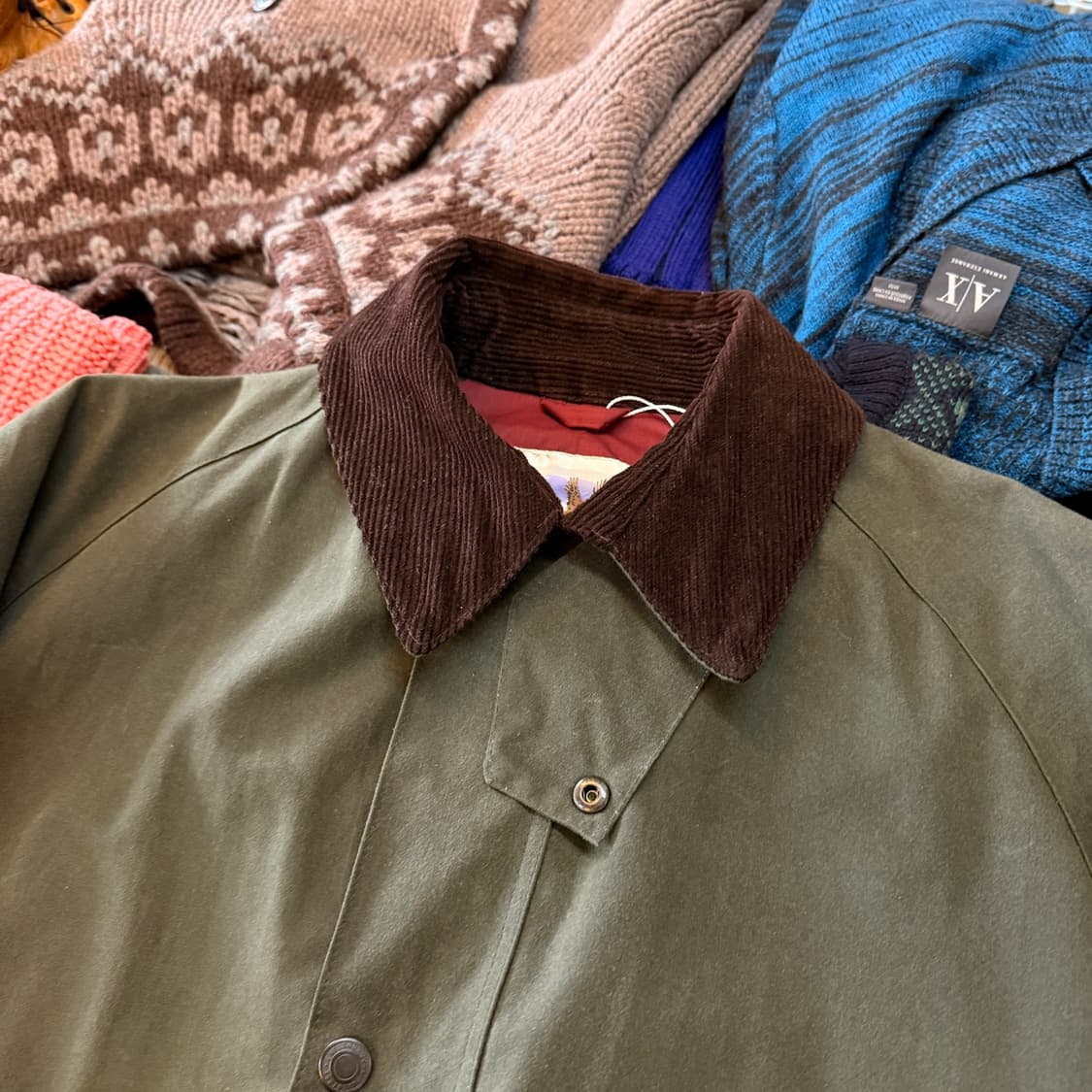 존 파트리지 왁스 자켓 코듀로이 포인트 XL 상품이미지4