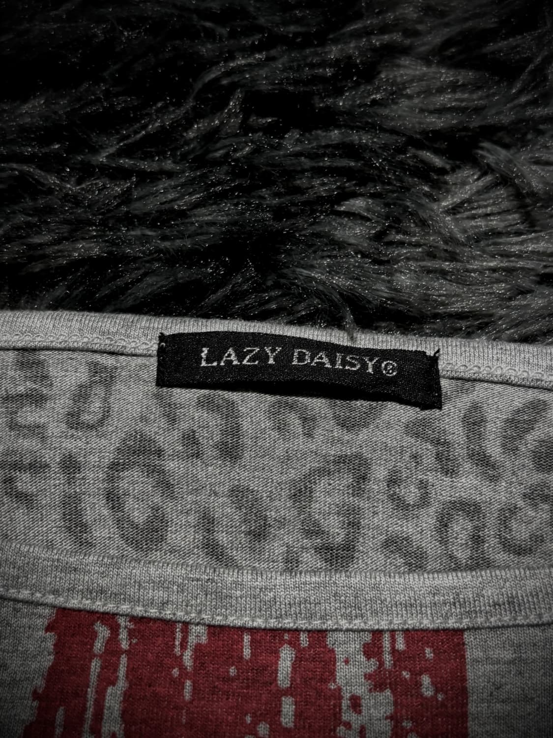 Lazy Daisy 유니온잭 프린팅 레오파드 패턴 롱슬리브 상품이미지9
