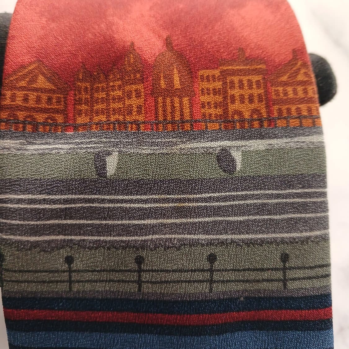 타이렉 찰스튼 실크 건축 실루엣 넥타이 9.6cm A등급 A18664
 상품이미지5