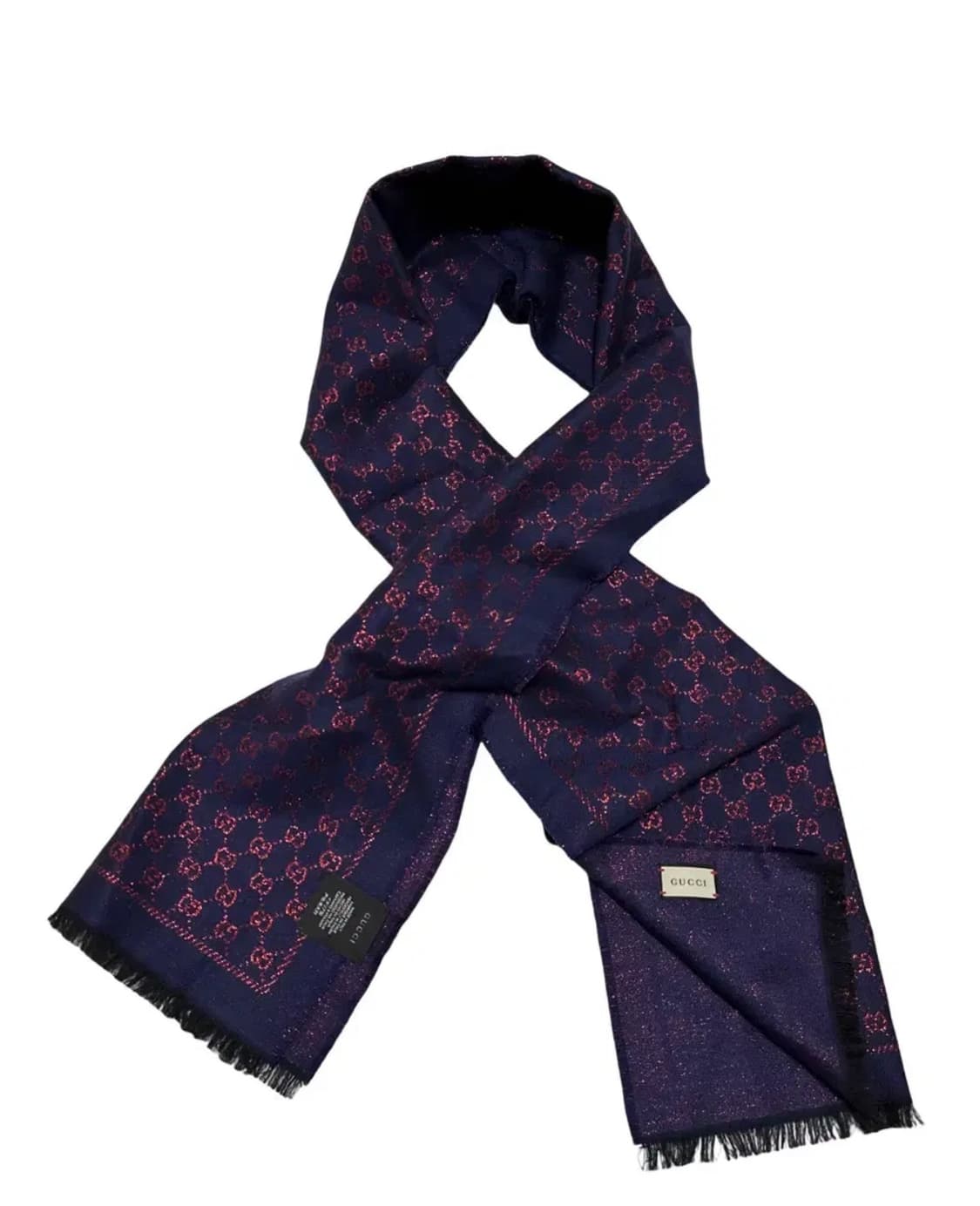 구찌 메탈릭 GG 머플러 상품이미지3