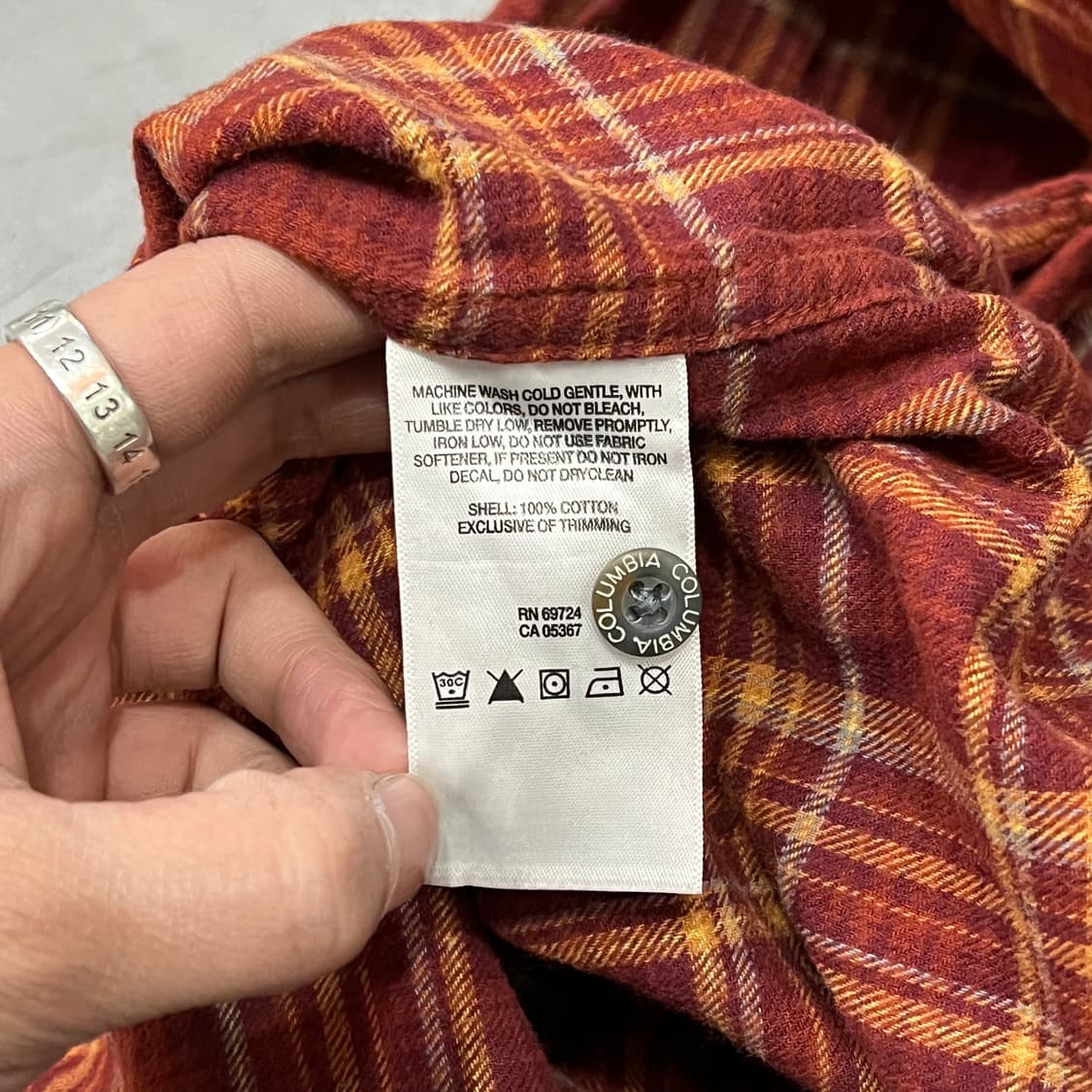  컬럼비아 체크 플란넬 셔츠 y15025 상품이미지7