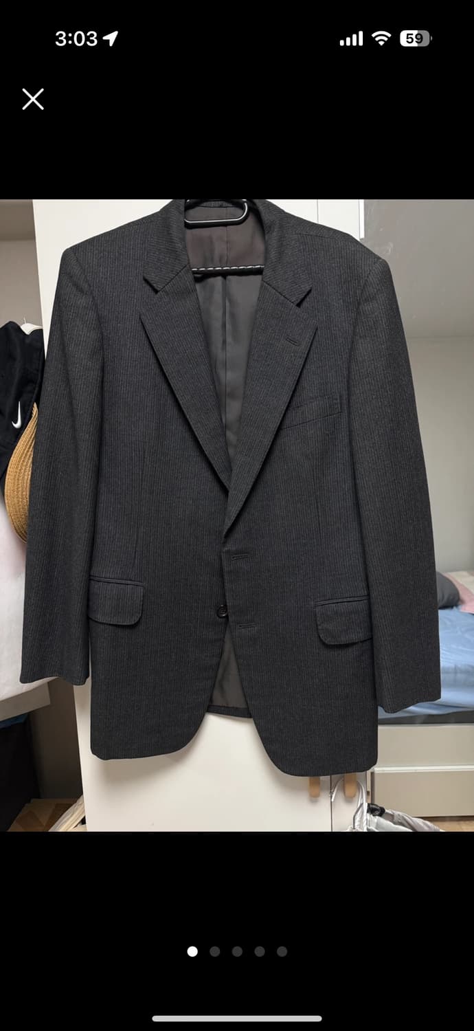 버버리 남여공용 정장 상의 다크 그레이 (100) 상품이미지1