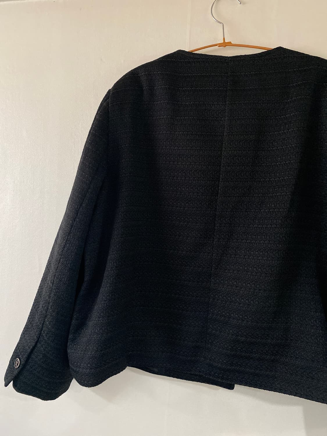 CAMEL 블랙 트위드 더블 자켓 상품이미지3