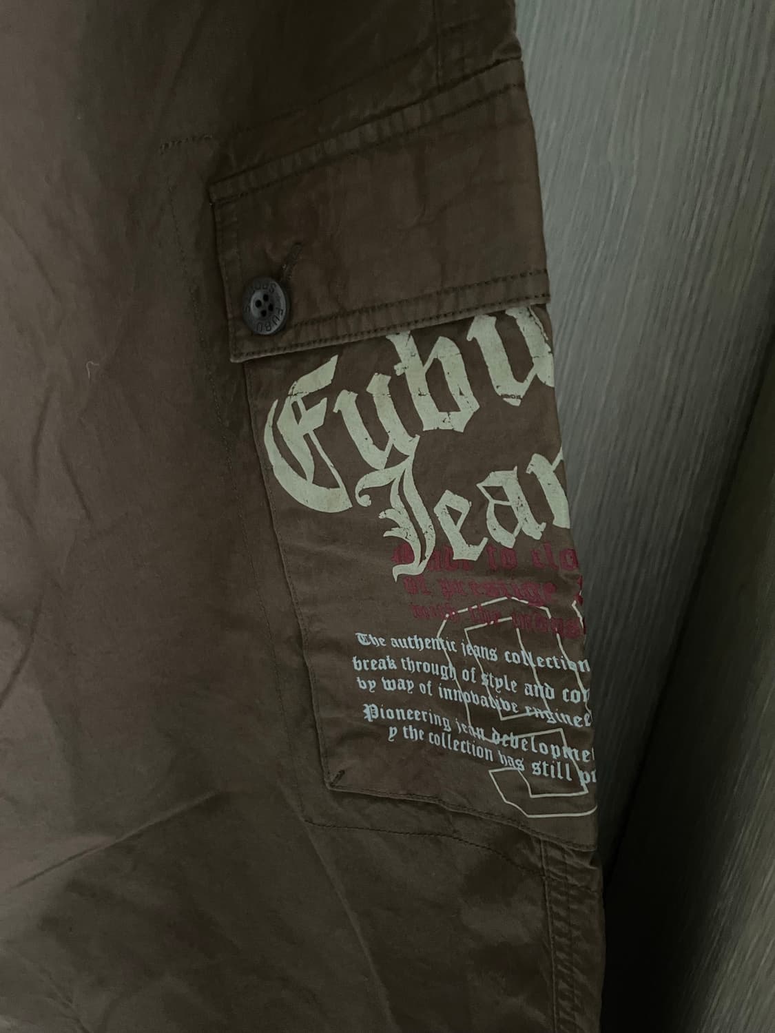 Fubu 20s 브라운 펑크락 카고 버뮤다 팬츠 상품이미지5