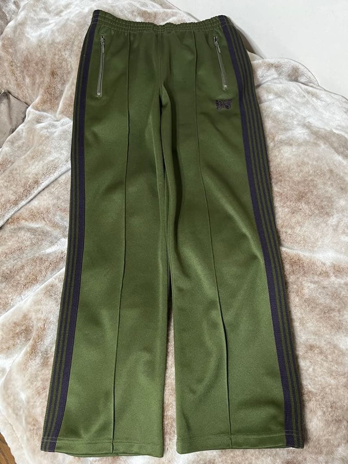 니들스 트랙 팬츠 폴리 스무스 아이비 그린 레귤러 핏 상품이미지2