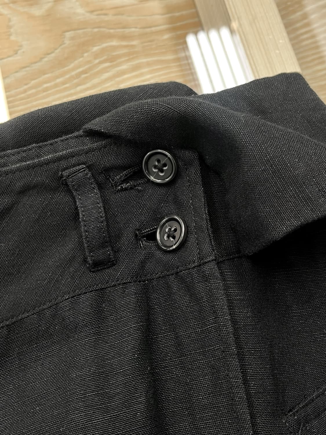 La Porte De Demain 린넨 블랙 스커트 상품이미지6