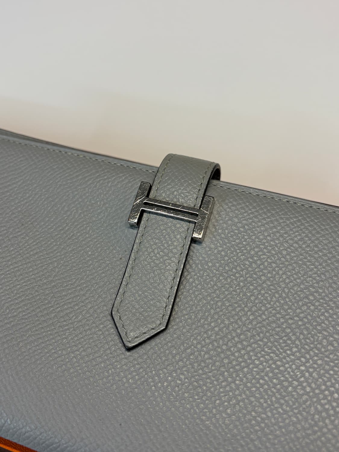 에르메스 베안 장지갑 그레이 은장 C각인 상품이미지4