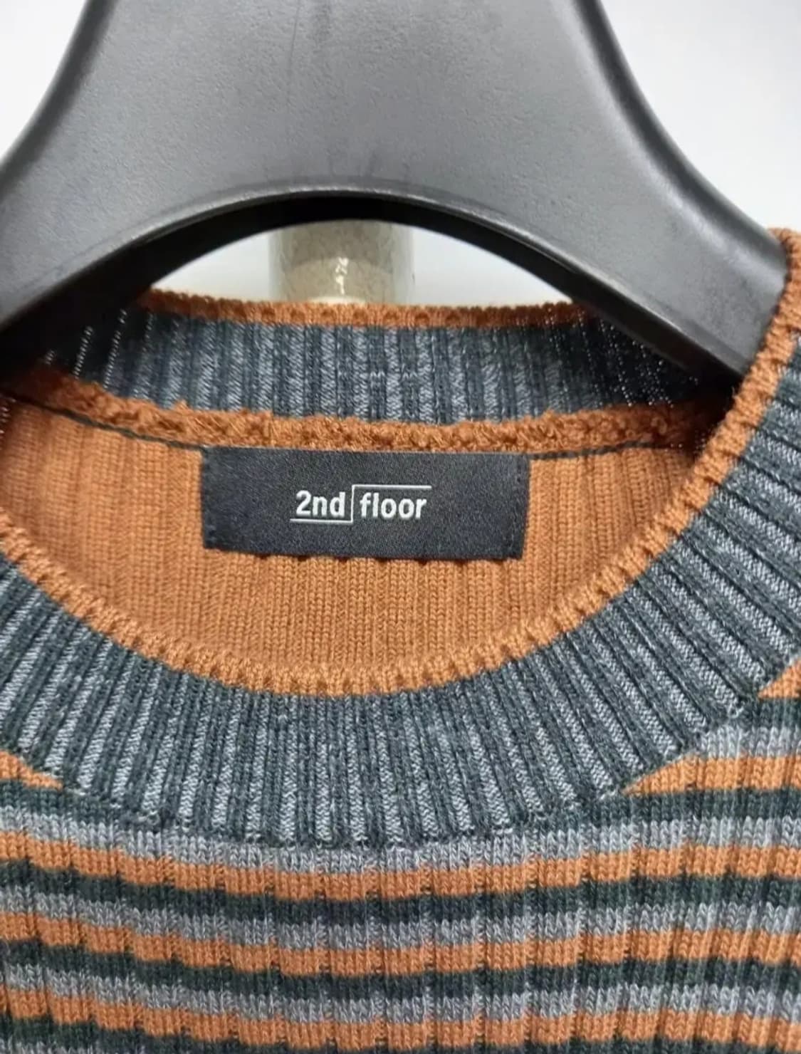 세컨플로어 춘추 니트 롱 베스트 44.55 상품이미지7