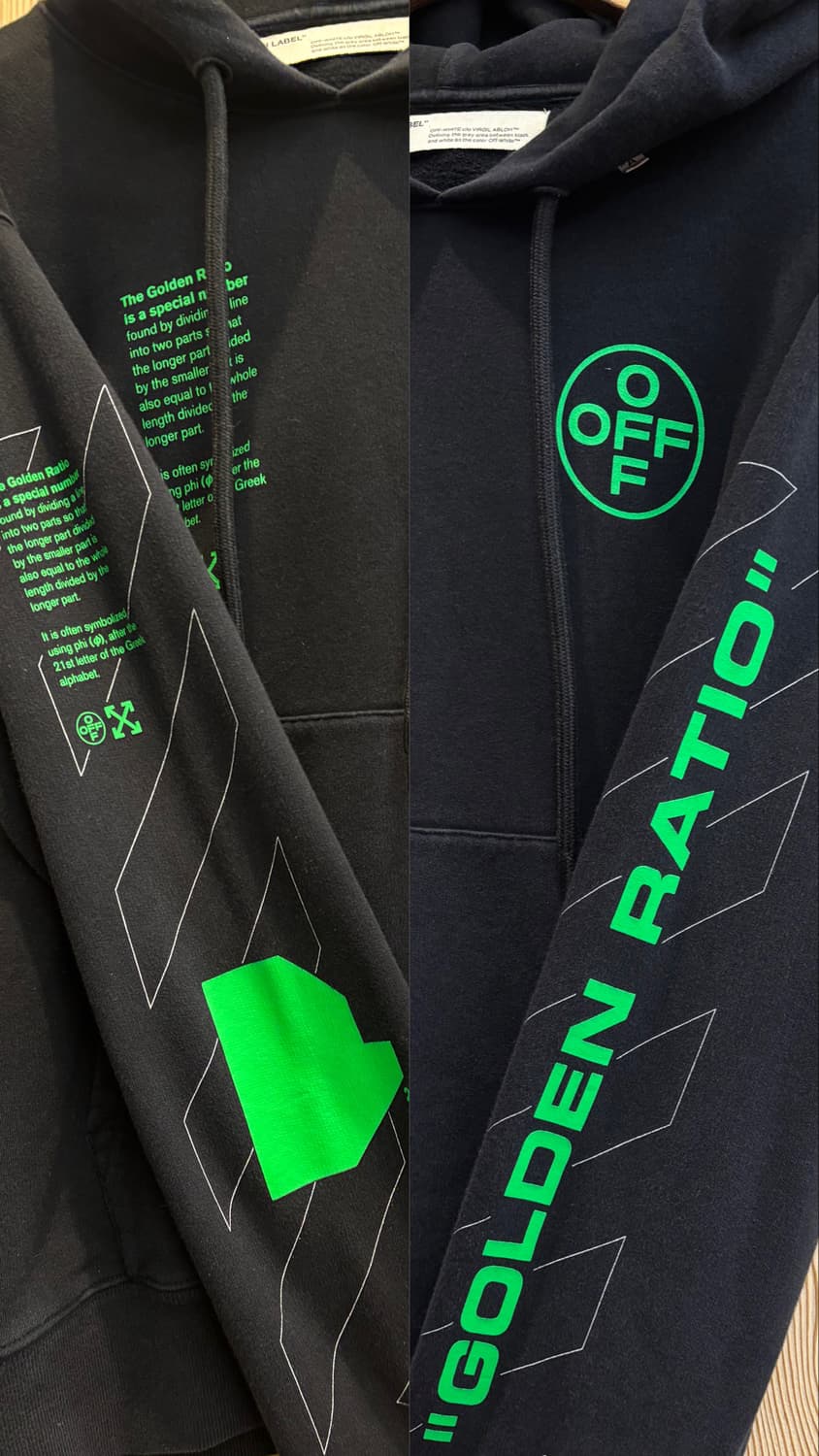 오프화이트 아치 쉐이프 후드티 상품이미지3