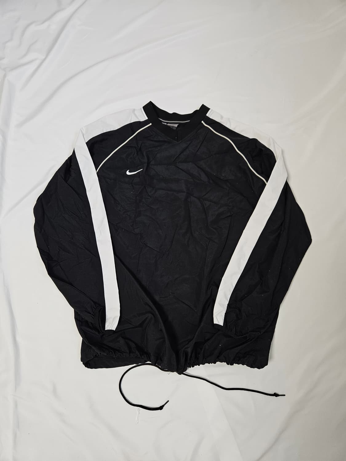 나이키 00s 올드스쿨 오레오 빅로고 웜업 아노락 스트링 빈티지 XL 상품이미지2