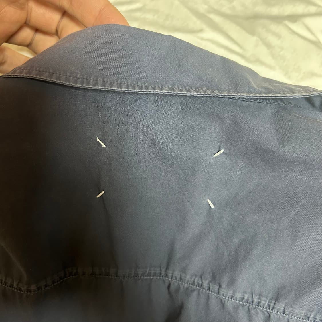 maison margiela 15ss stitch shirt navy 상품이미지1