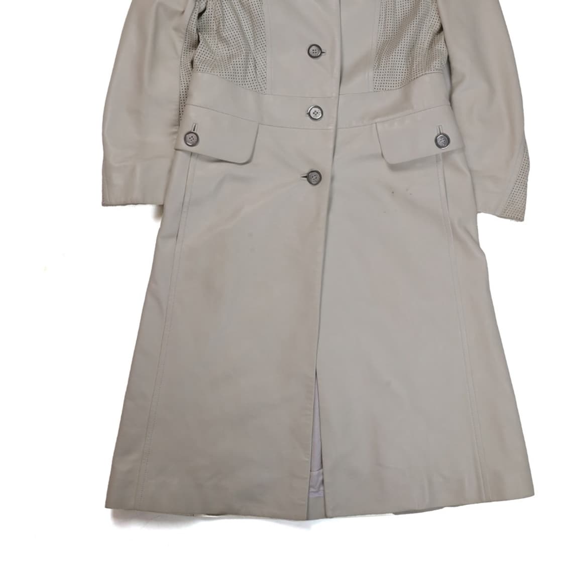 셀린느 Celine Perforated Leather Long Coat 상품이미지4