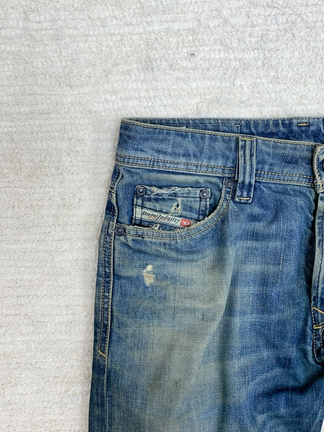 Diesel dirty-wash straight jeans 상품이미지2