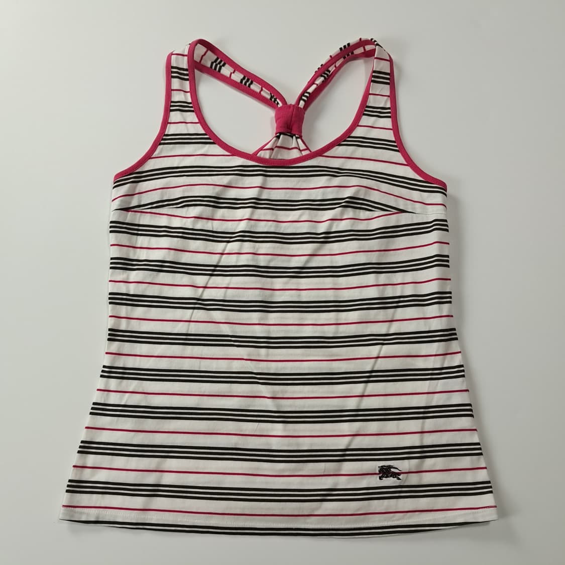 CK367 S 버버리 00s 스트라이프 슬리브리스 티셔츠 상품이미지1