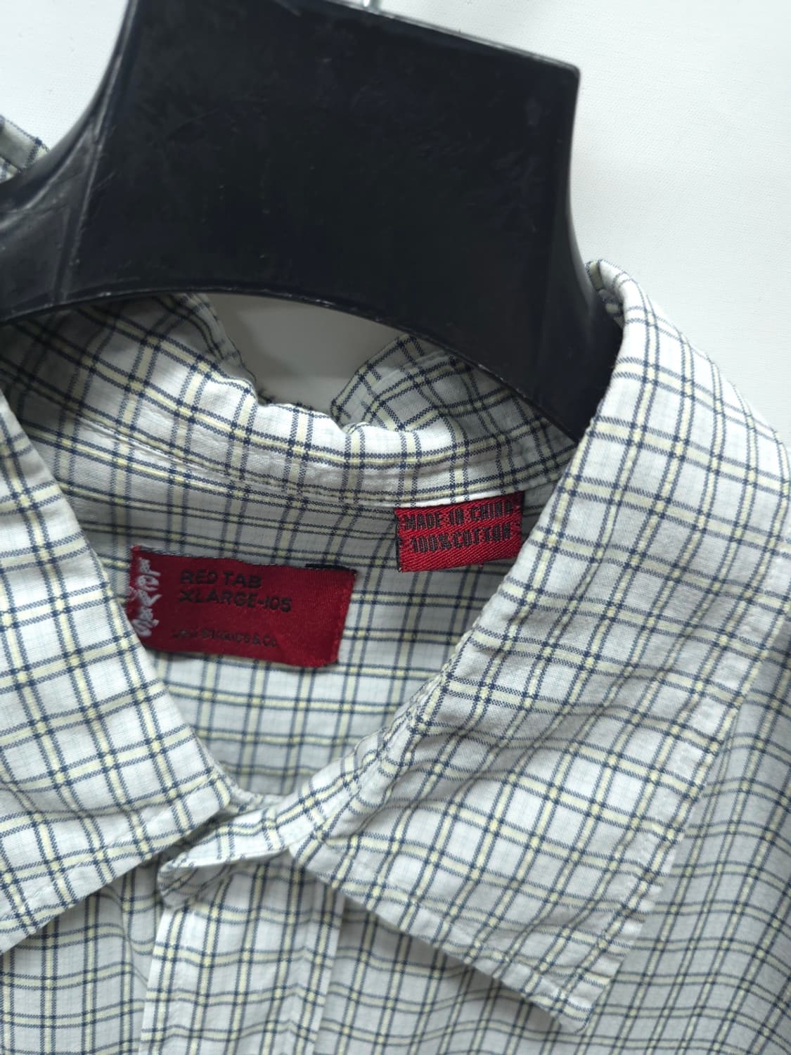 리바이스 레드탭 시어서커 체크 반팔 셔츠 XL(100) 상품이미지7