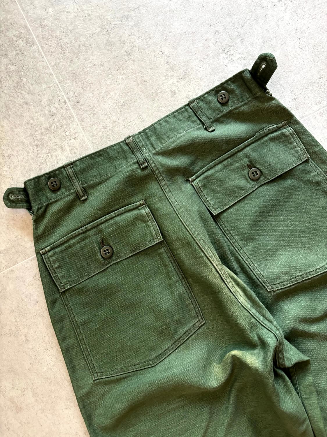 60's 미군 OG 107 퍼티그 팬츠 29~30" 전기형 상품이미지9