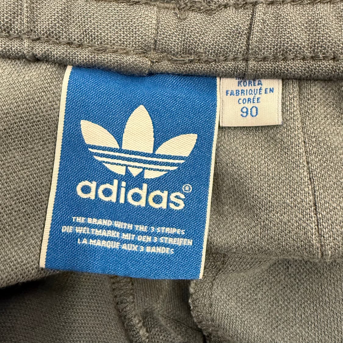 [정품/90] 아디다스 삼선 트레이닝 바지 그레이 형광 b14 상품이미지4