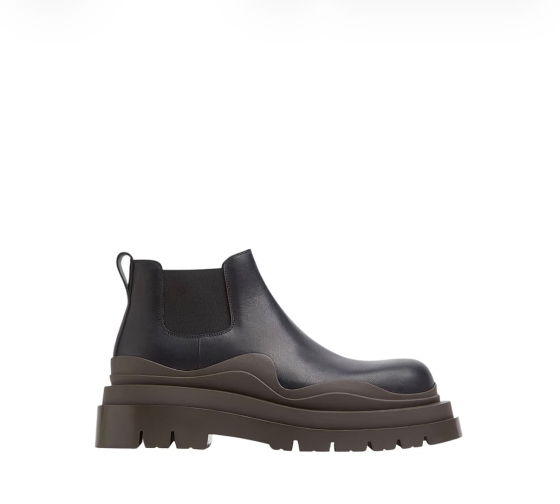 [42] 보테가베네타 타이어 앵클 첼시 부츠 블랙캠핑 상품이미지1