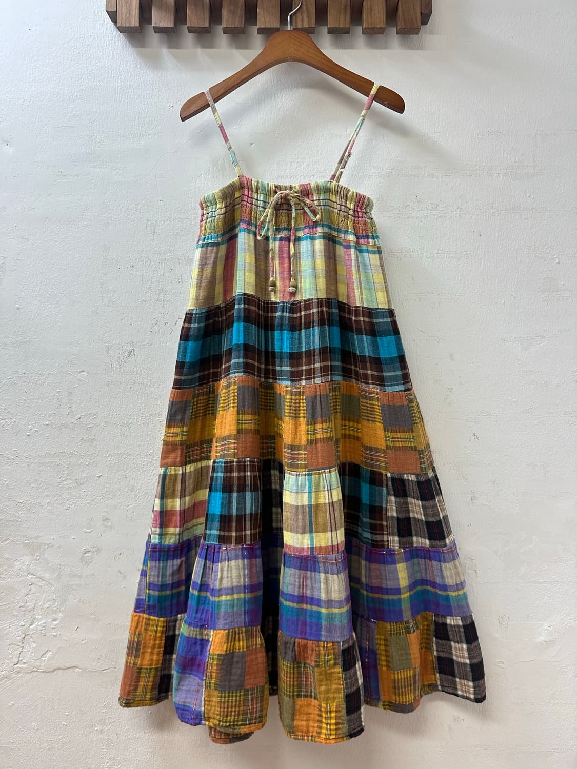 일본빈티지 패치 조각패치 리얼패치 2way 스커트 원피스 상품이미지5