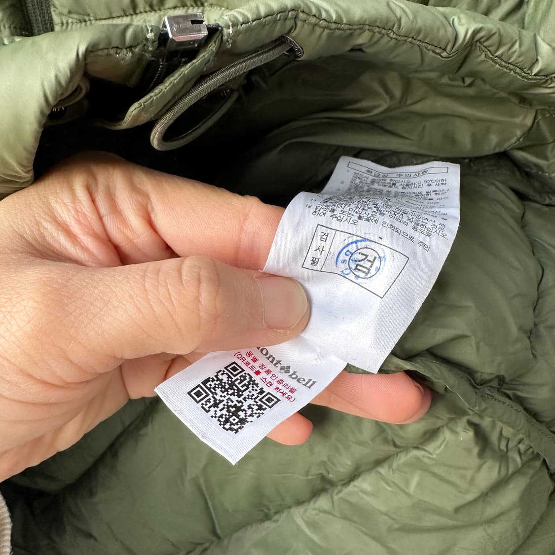 몽벨 경량 다운 자켓 카키 100(L) 상품이미지10