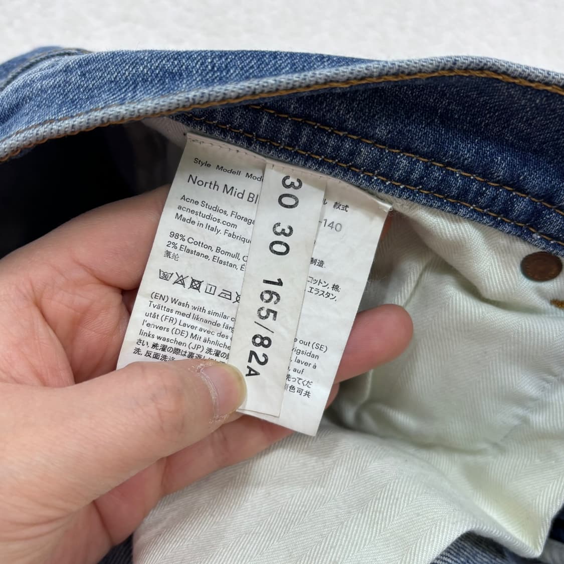 30 아크네스튜디오 슬림핏 데님 팬츠 0325E 상품이미지4