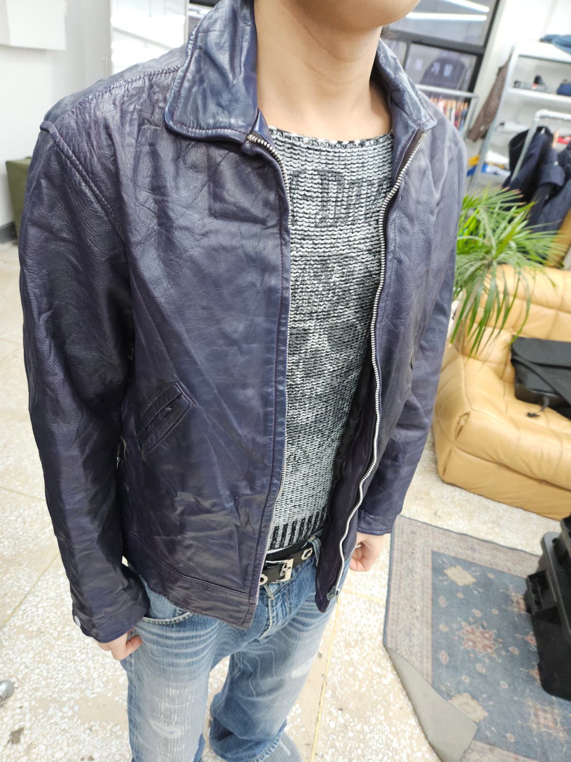 1970's 웨스턴 Western 레더 자켓 L 100 상품이미지8