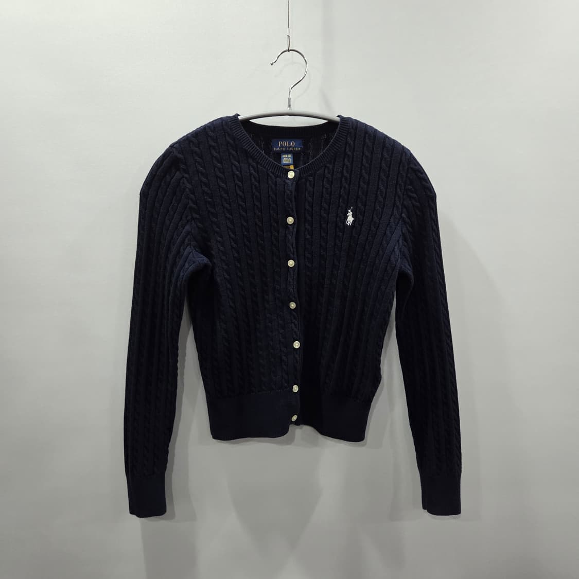 폴로랄프로렌 여아 케이블 니트 가디건 네이비 M/8/10  상품이미지1
