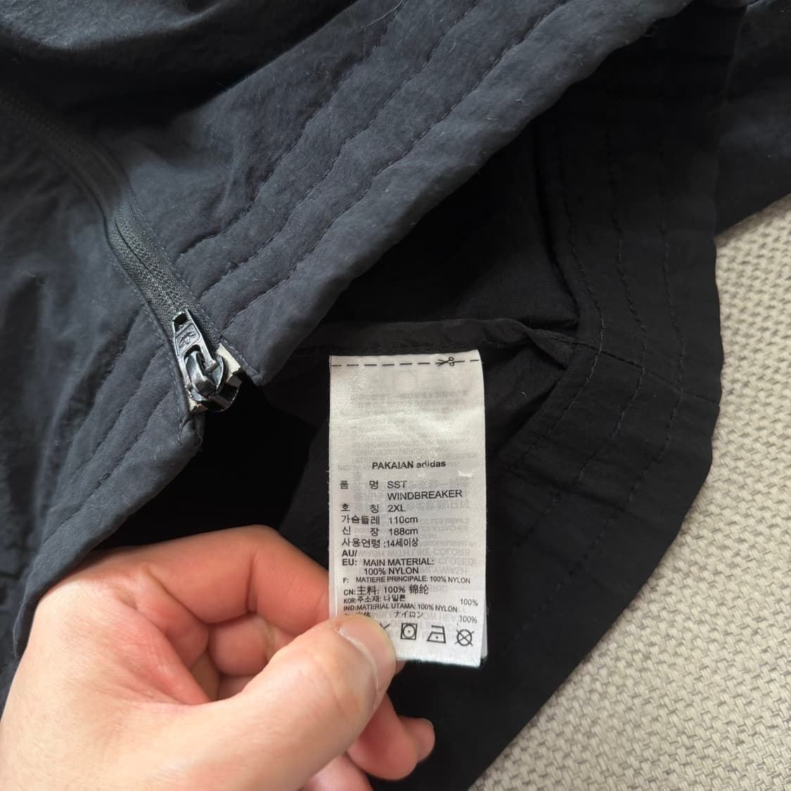 아디다스 오리지널 로고 바람막이 상품이미지3