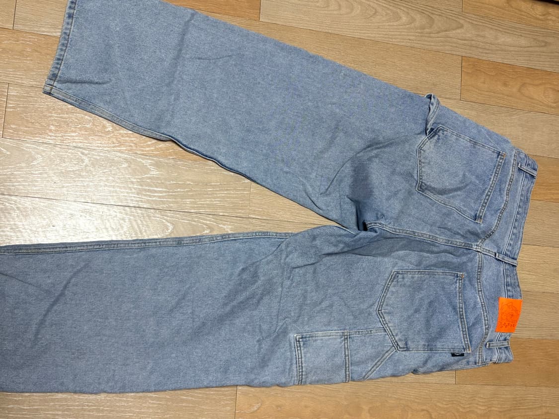 위캔더스WKNDRS 당근 자수 데님 팬츠 XL(34) 상품이미지2