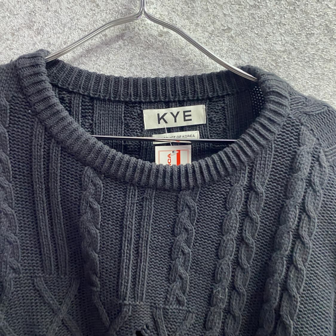 KYE 디트로이트 꽈배기 니트 B3340 상품이미지3