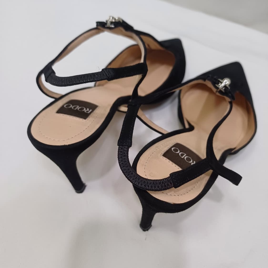 RODO 스웨이드 힐 샌들 슬링백 구두 235 ~ 볼없는 240 사랑봉봉 상품이미지3