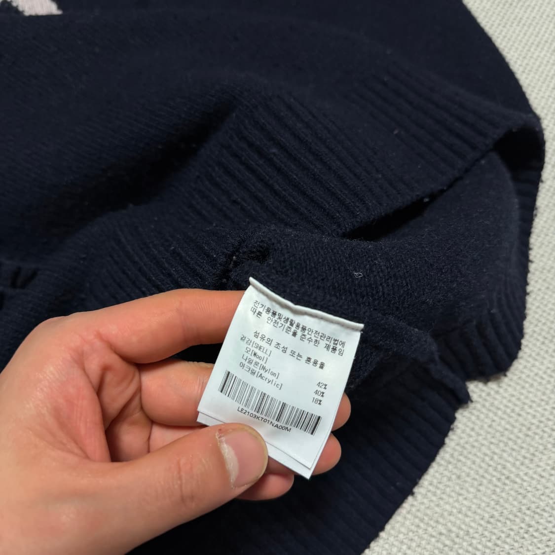 Lee 리 빅로고 니트 상품이미지3