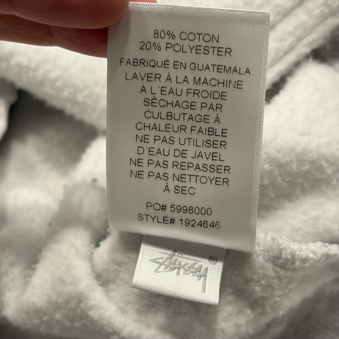 [S] 21ss 스투시 닷 8볼 후드티 그레이 B601 상품이미지9