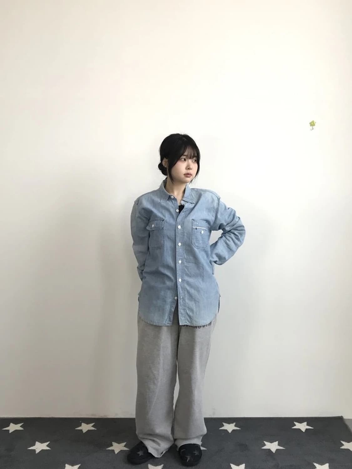 Beams Blend Light Denim Work Shirt 상품이미지2