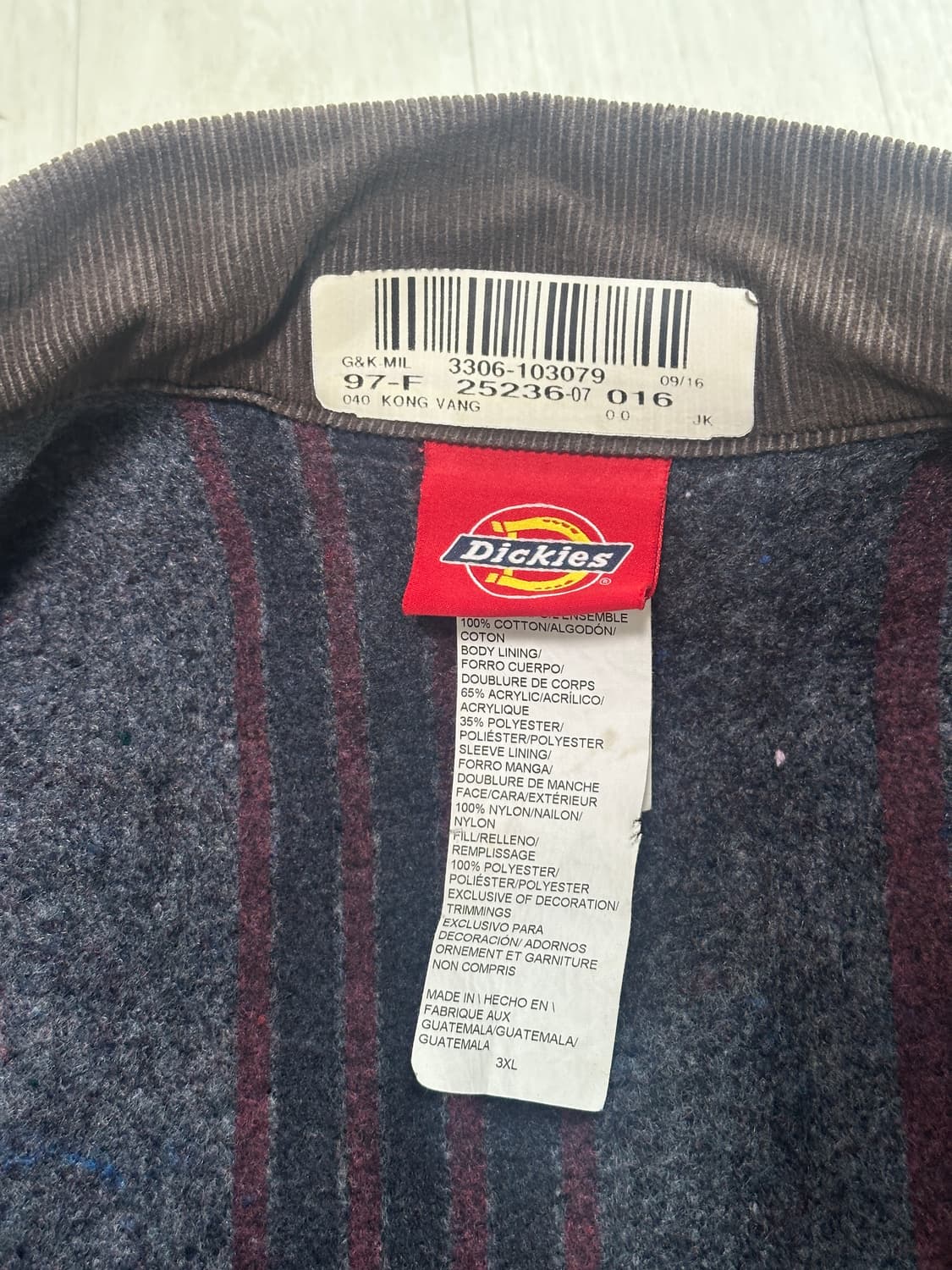 [3XL] 빈티지 디키즈 디트로이트 워크자켓 블랙 상품이미지4