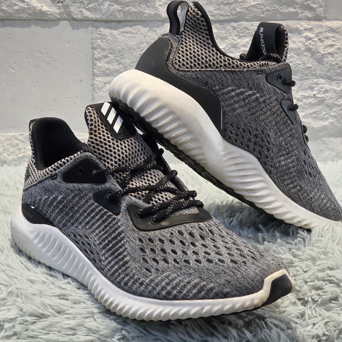 3w-4:아디다스 알파바운스 그레이 블랙 240cm 상품이미지4