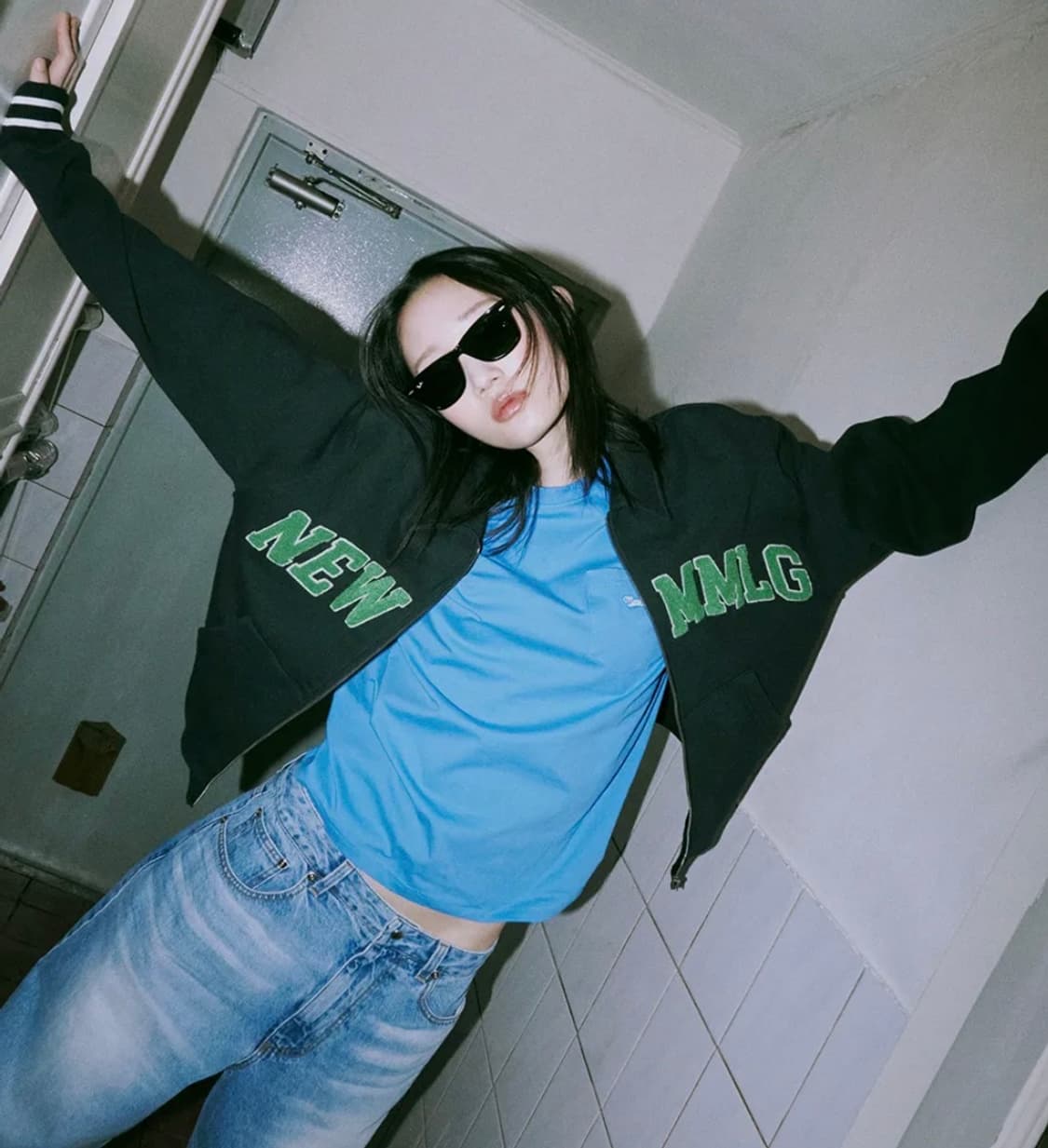 Mmlg 스웻 점퍼 네이비 M 상품이미지1